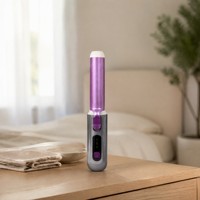 Fer à friser sans fil à ions négatifs 8000 mAh, sans cordon, anti-brûlure, barillet en céramique, 3 niveaux de chaleur 170-210°C, chauffe rapide, LED, portable
