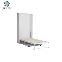Nouvelle Arrivée Lit Mural Double Moderne Rétractable avec Bureau Intégré Installation Facile Taille et Couleur Personnalisables Métal Salon