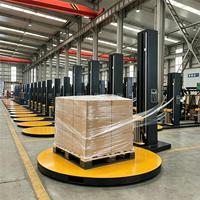 Enrouleuse automatique de palettes Everlift, enrouleuse industrielle avec plateau tournant pour la logistique d'entrepôt, prix d'usine