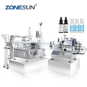 ZONESUN ZS-AFCL2 automatique bureau petit flacon en verre huile essentielle gouttes pour les yeux vaporisateur bouteille remplissage bouchage étiqueteuse