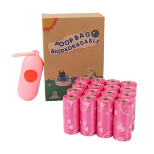 Compostable 100% Biodegradable Pet Dog Waste Poop Plastic Garbage Bag Rolls