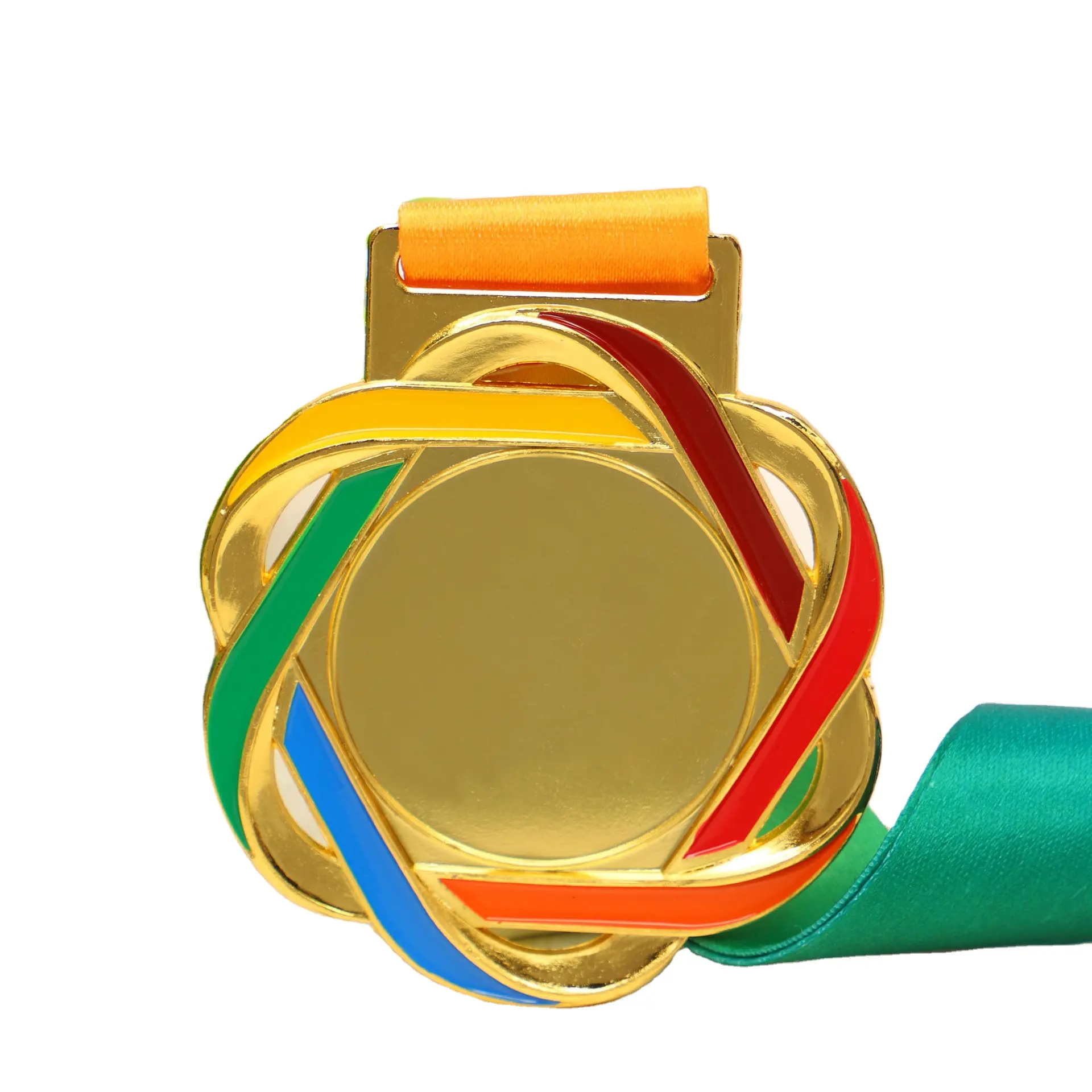 Personnalisez votre propre époxy Awards Running Award Sports Medal métaux vierges généraux pour la compétition or football médaille cadeau