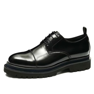 Chaussures habillées pour hommes de style européen, en cuir de vachette pleine fleur, Oxford à lacets, idéales pour le bureau et les affaires, avec assortiment de couleurs pour l'automne - Product Image 1