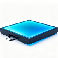 Anpassbare Atmosphärische Regenbogen-LED-Bodenplatte - Abstimmbare RGB-Landschaftsbeleuchtung für Moderne Festivals & Öffentliche Räume - 50cm X 50cm