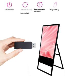 Có thể gập lại tầng đứng xách tay <span class=keywords><strong>LCD</strong></span> quảng cáo hiển thị áp phích cho Mall - Product Image 5