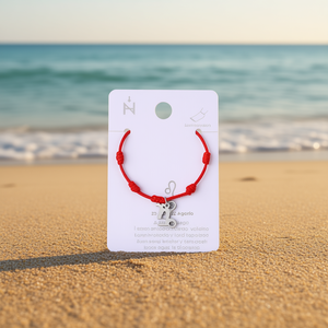 Tobillera Angelina Leo Star con Cordón Rojo y Dije de Acero Inoxidable, Joyería de Moda para Mujer, Regalo, Estilo Constelación de Moda - Product Image 2