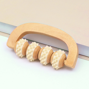 Gua Sha massaggiatore di legno per tutto il corpo tessuto molle strumento di <span class=keywords><strong>massaggio</strong></span> Anti-Cellulite linfatica di drenaggio di legno terapia rullo per - Product Image 3