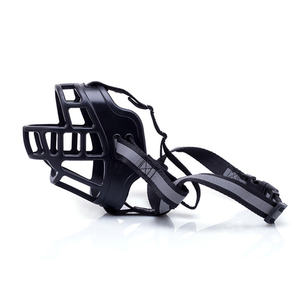 Muselière réfléchissante anti-morsure pour chien Équipement d'entraînement en caoutchouc souple à dégagement rapide Couverture en nylon solide pour la <span class=keywords><strong>protection</strong></span> buccale du chien - Product Image 1