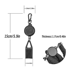 2026 New <b>Custom</b> Logo Portable Premium Retractable <b>Lighter</b> Holder Clip Key Chain <b>Lighter</b> Smoking Accessories Leash Wholesale - Product Image 4