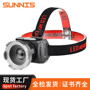 <b>USB</b> Charging Headlamp 2000mAh <b>Rechargeable</b> LED <b>Light</b> Adjustable Brightness for Outdoor Camping Hiking Running Fishing - Product Image 2