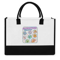 Sac fourre-tout Neurodiverse Universe, sac à bandoulière en toile avec planètes de dessins animés colorées, cadeau pour enseignant en éducation spéciale