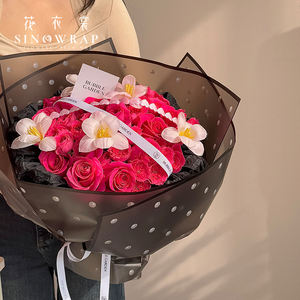 Papier pour <span class=keywords><strong>fleuriste</strong></span> SINOWRAP, papier pour fleurs imperméable, couleur classique, <span class=keywords><strong>perle</strong></span> et ligne de cadre, fournisseur de fleurs - Product Image 1