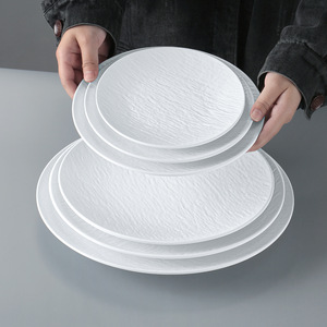 Vaisselle en mélamine, assiettes à pâtes, assiettes créatives de style occidental pour steak et salade, assiettes rondes peu profondes pour restaurant artistique - Product Image 1