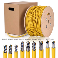 Câble réseau Ethernet Cat5e LAN avec Internet Cat 5e 100% cuivre pur 1000ft Premium CCA 23AWG UTP SFTP intérieur/extérieur 305m/boîte
