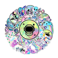 Autocollants personnalisés en vinyle style laser, hologramme individualisé, encre UV imperméable, autocollants pour agenda, impression de logo tendance, cadeau de remerciement