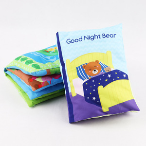 Libro <span class=keywords><strong>de</strong></span> Peluche para Dormir en Inglés, Libro <span class=keywords><strong>de</strong></span> Peluche Suave para Bebés, Juguete <span class=keywords><strong>de</strong></span> Peluche para Niños, Libro Suave para Bebés - Product Image 1