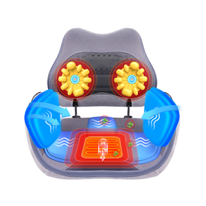 เบาะนวดตัวสำนักงานที่บ้านเบาะป้องกันเอวพร้อมที่นวดเอวและเบาะเก้าอี้พนักพิงหลังที่นุ่มสบาย - Product Image 1