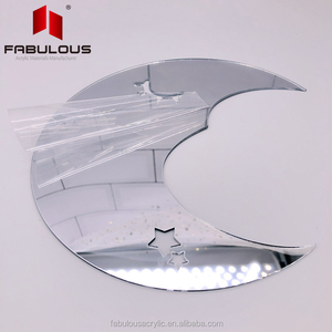 Adesivo per specchio in vetro acrilico oro argento contemporaneo per la casa decorazioni da parete/adesivi specchi decorativi favolosi - Product Image 2