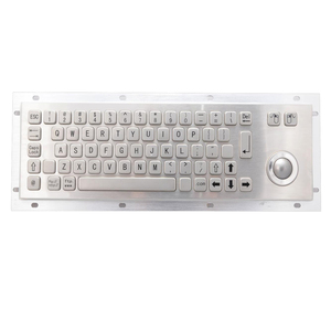 Touchpad paslanmaz çelik Metal tuş takımı ile IP65 sağlam Usb endüstriyel klavye Kiosk braille nokta klavye için - Product Image 1