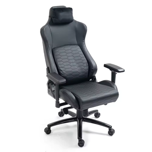 Silla Gamer de Cuero XL de Tamaño Grande con Respaldo Alto, Silla de Carreras para Computadora, Silla Gamer Clásica <span class=keywords><strong>Iskur</strong></span> - Product Image 4