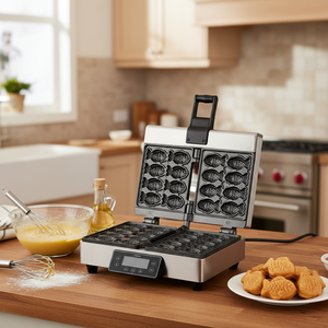 เครื่องทำเค้กรูปปลาอัตโนมัติขนาดเล็ก CookTech เครื่องทำฮอตเต็อก สแตนเลส SUS304 อุปกรณ์ทำแพนเค้กเกาหลี แบบสัมผัส - Product Image 3
