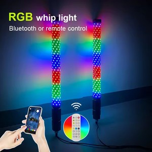 适用于全地形车UTV车顶的蓝色遥控制动转向音乐功能1英尺2英尺3英尺脂肪鞭灯 - Product Image 4