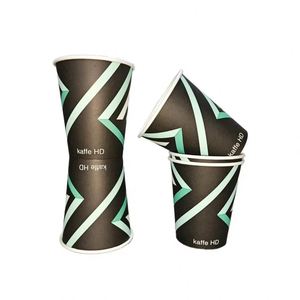 Gobelet à café en papier spécial jetable imprimé sur mesure de 8 oz à paroi simple pour café chaud, boissons gazeuses et boissons énergisantes - Product Image 3