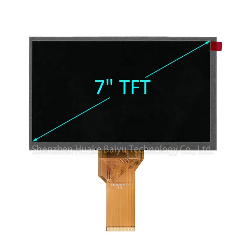יצרן תצוגות TFT אמין גבוה 3S9P WLED תאורה אחורית 50 PIN RGB TFT LCD תצוגת 7 אינץ' 800x480 LCD תצוגת מודול לרכב