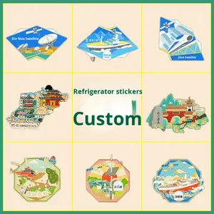 Individuelle Logo-Kühlschrankmagnete aus China, Metallhandwerk, Maßgefertigte Magnete, Personalisierte Städte-Souvenirs, Kleinserien für Sehenswürdigkeiten und Museen - Product Image 3