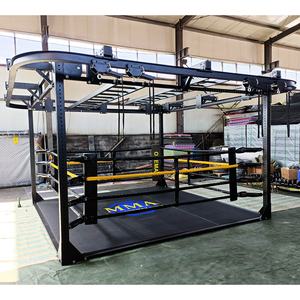 Ring <span class=keywords><strong>de</strong></span> boxe MMA ONEMAX avec sac <span class=keywords><strong>de</strong></span> frappe suspendu et tapis <span class=keywords><strong>de</strong></span> sol enroulable pour économiser <span class=keywords><strong>de</strong></span> l'espace pour l'entraînement <span class=keywords><strong>de</strong></span> boxe, MMA et lutte - Product Image 5