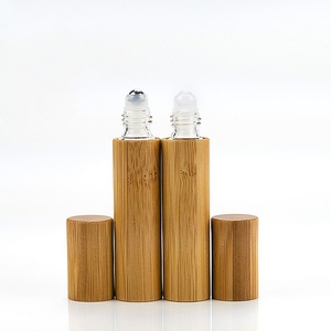 Bán buôn <span class=keywords><strong>Laser</strong></span> khắc bên ngoài bao gồm vỏ tre <span class=keywords><strong>5ml</strong></span> 10ml kính cuộn trên tinh dầu chai nước hoa - Product Image 2