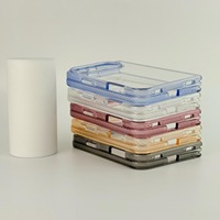 Coque de téléphone pliable pour iPhone Duo, dos transparent anti-jaunissement en acrylique, cadre souple en TPU, coque rigide en PC, impression de logo personnalisée, protection des coins, OEM