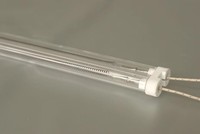 Revêtement doré Quartz Chauffage Lampe Tube Infrarouge Lampe Verre Stratification Fours Préchauffage IR Radiateurs Éléments Machines Partie Verre