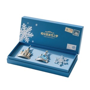 Harbin Ice And Snow Dream Cultural Gift Box Set With Castle And Snowflake Ornaments For New Year Gifting - Product Image 1