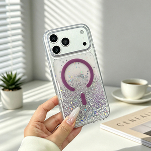 เคสใสกันกระแทกแบบแม่เหล็กสีรุ้ง รุ่น B162  วัสดุ TPU  สำหรับ iPhone 18 17 16 15 14 Pro Max - Product Image 1