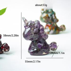 <span class=keywords><strong>Unicornio</strong></span> <span class=keywords><strong>de</strong></span> resina <span class=keywords><strong>de</strong></span> grava <span class=keywords><strong>de</strong></span> cristal natural al por mayor, decoración del hogar, decoración <span class=keywords><strong>de</strong></span> resina <span class=keywords><strong>de</strong></span> cristal <span class=keywords><strong>de</strong></span> dibujos animados - Product Image 3