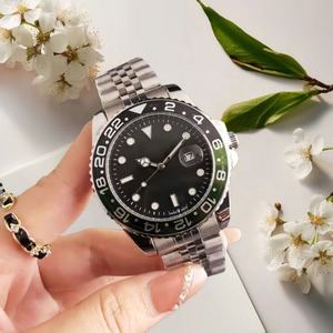 Reloj GMT de lujo para hombre y mujer, de acero inoxidable, con bisel de cerámica, función de fecha, reloj de pulsera deportivo, regalo de moda - Product Image 2