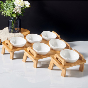 Soporte de Madera Inclinado para Comederos de Mascotas de Fabricante de Muebles Personalizados (sin Incluir Comederos) - Product Image 3