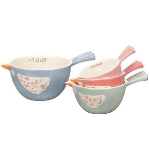 Promotional Rose Printed Bird Home Kitchen <strong>Baking</strong> Ceramic <strong>Measuring</strong> <strong>Cup</strong> - Product Image 3