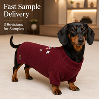 Vêtements pour animaux de compagnie de style Noël en gros, pull en tricot acrylique doux pour chien, pour la chaleur hivernale, design festif, OEM/ODM