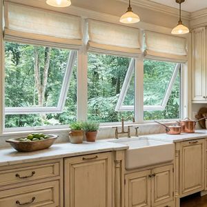 Fenêtre à auvent personnalisable moderne à double vitrage avec cadre en alliage d'aluminium et verre Low-E pour Food Truck, Kiosque, Cuisine, Salle de bain - Product Image 2