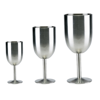 Spécial incassable taille personnalisée en gros argent en acier inoxydable verre Champagne gobelets pour Dom Pérignon
