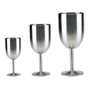 Copas de champán de cristal de acero inoxidable plateadas al por mayor tamaño personalizado irrompible especial para Dom Pérignon - Product Image 1