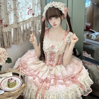 Robe Lolita Moonlight Mirror JSK élégante et douce pour adulte, en polyester, style princesse, accessoires de cosplay, costume de personnage, vente en gros