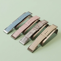 Bracelet de montre en cuir pour bracelet Whoop, motif crocodile, cuir de vachette véritable