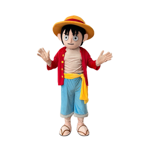 <span class=keywords><strong>Costume</strong></span> de cosplay populaire One Piece <span class=keywords><strong>Luffy</strong></span> Mascot <span class=keywords><strong>Costume</strong></span> Personnage de dessin animé pour adultes - Product Image 1