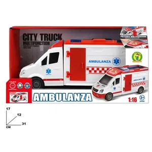 Camión Ambulancia Urbano Multifunción Escala 1:16 con Luces y Sonidos para Niños de 3+ Años - Product Image 3