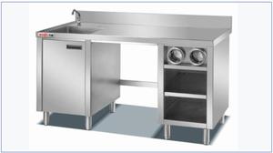 Attrezzatura da <span class=keywords><strong>bar</strong></span> per ristorante dell'hotel in acciaio inossidabile/fabbrica di workstation da tavolo per cocktail/birra in metallo personalizzato - Product Image 2