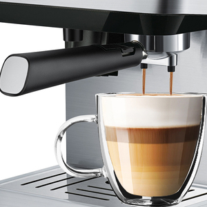 <span class=keywords><strong>Cafetera</strong></span> Espresso Semiautomática <span class=keywords><strong>Profesional</strong></span> Todo <span class=keywords><strong>en</strong></span> Uno de Acero Inoxidable con Molinillo y Espumador de Leche - Product Image 6
