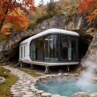 Cabine préfabriquée de luxe Apple Space Capsule House extensible Smart Modular Tiny Home Villa conteneur préfabriquée pour complexe hôtelier